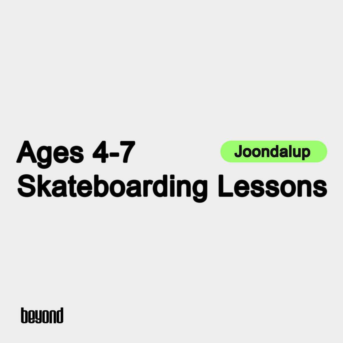 Ages 4-7 - Joondalup