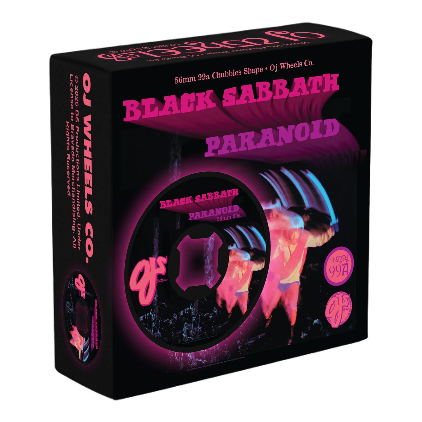 X Black Sabbath Paranoid Chubbies 99A Wheels