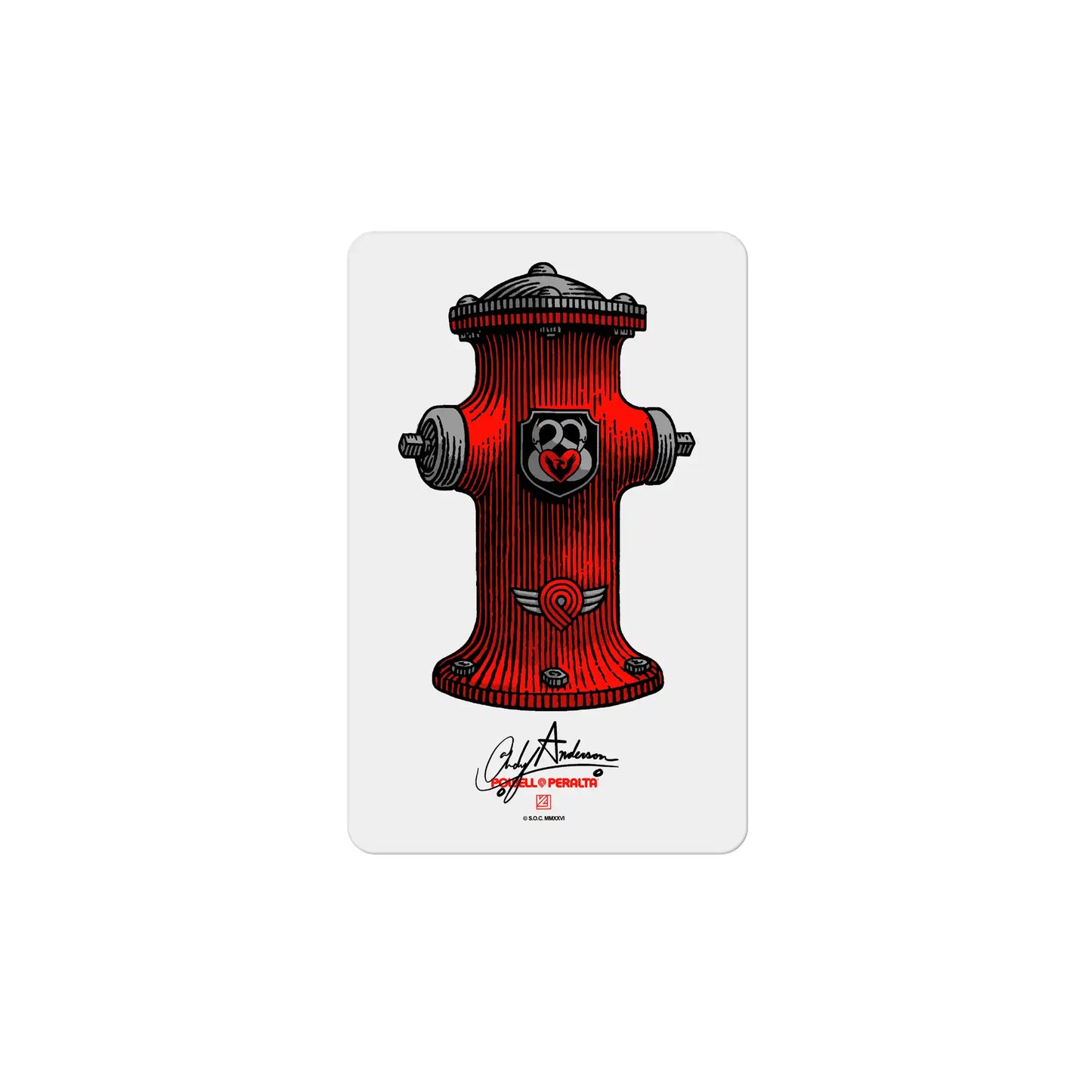Anderson Hydrant Dragon Sticker