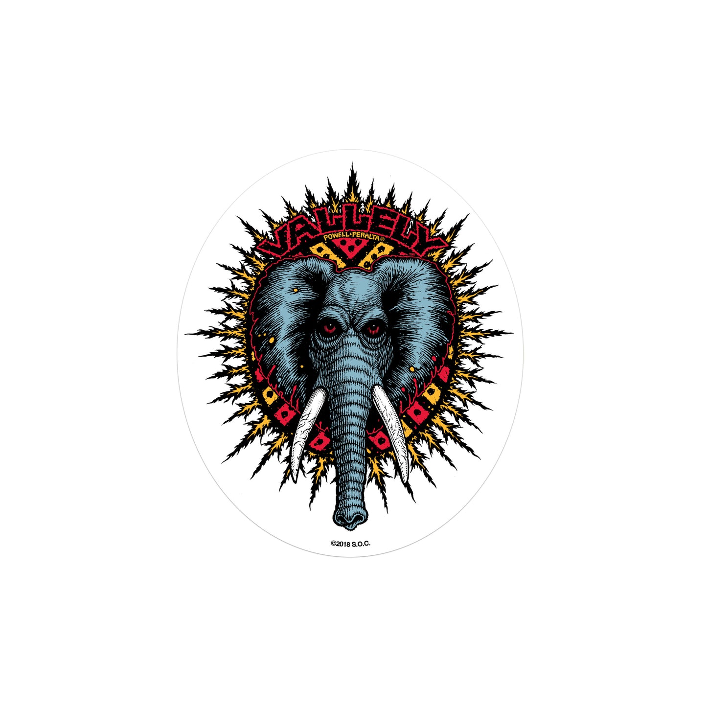 Vallely Elephant Sticker