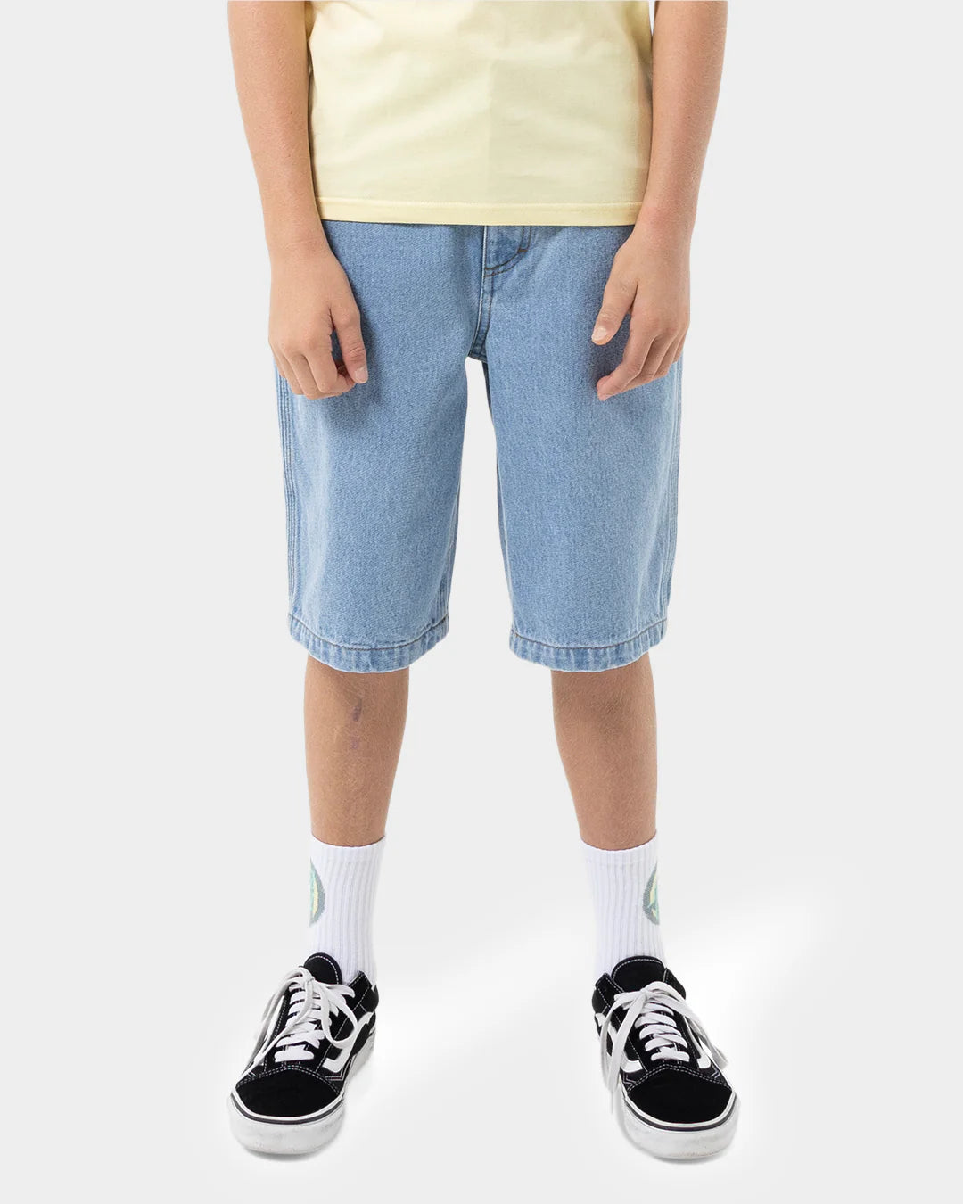 Space Rocket Stack Jean Shorts (Youth)