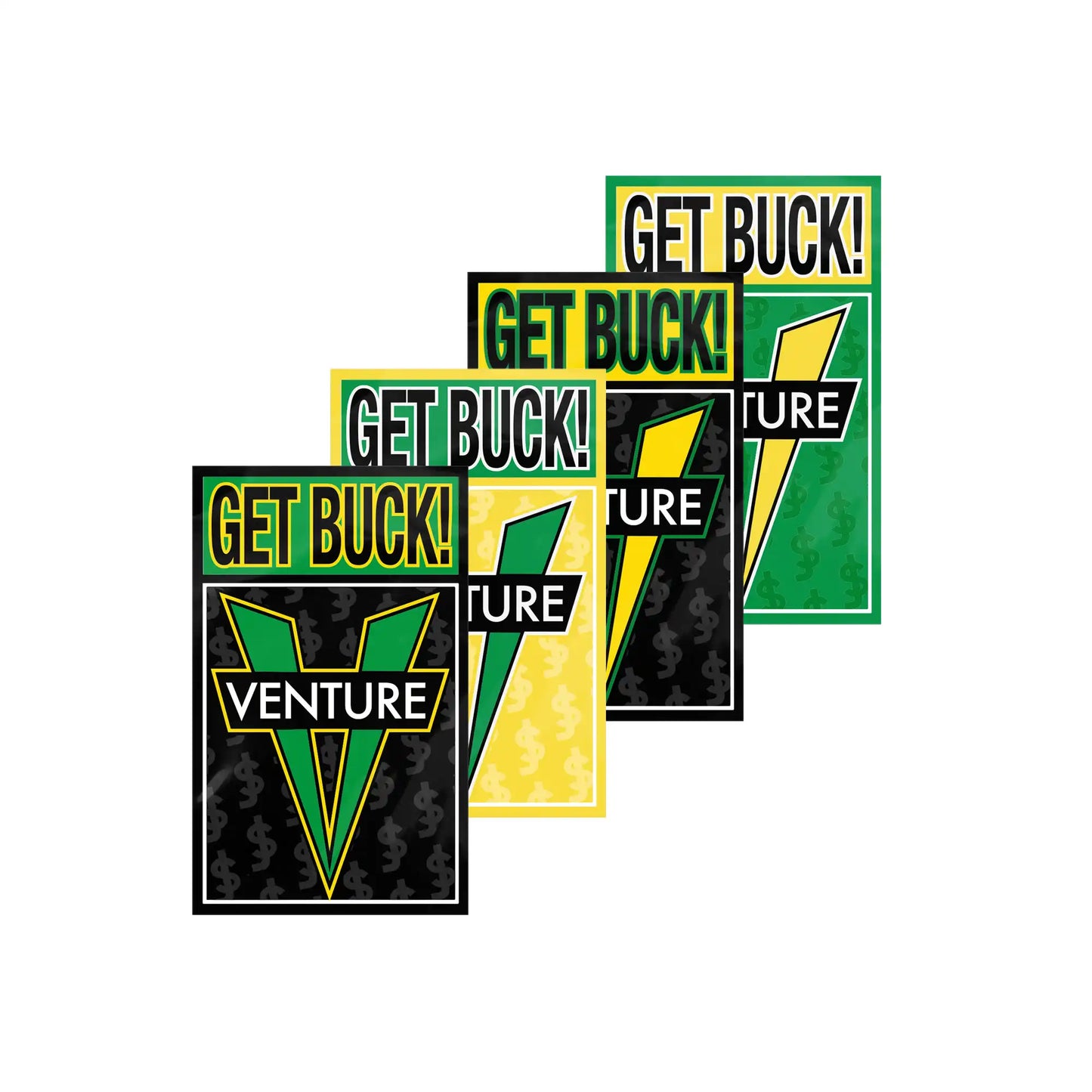x Shakejunt Get Buck Sticker