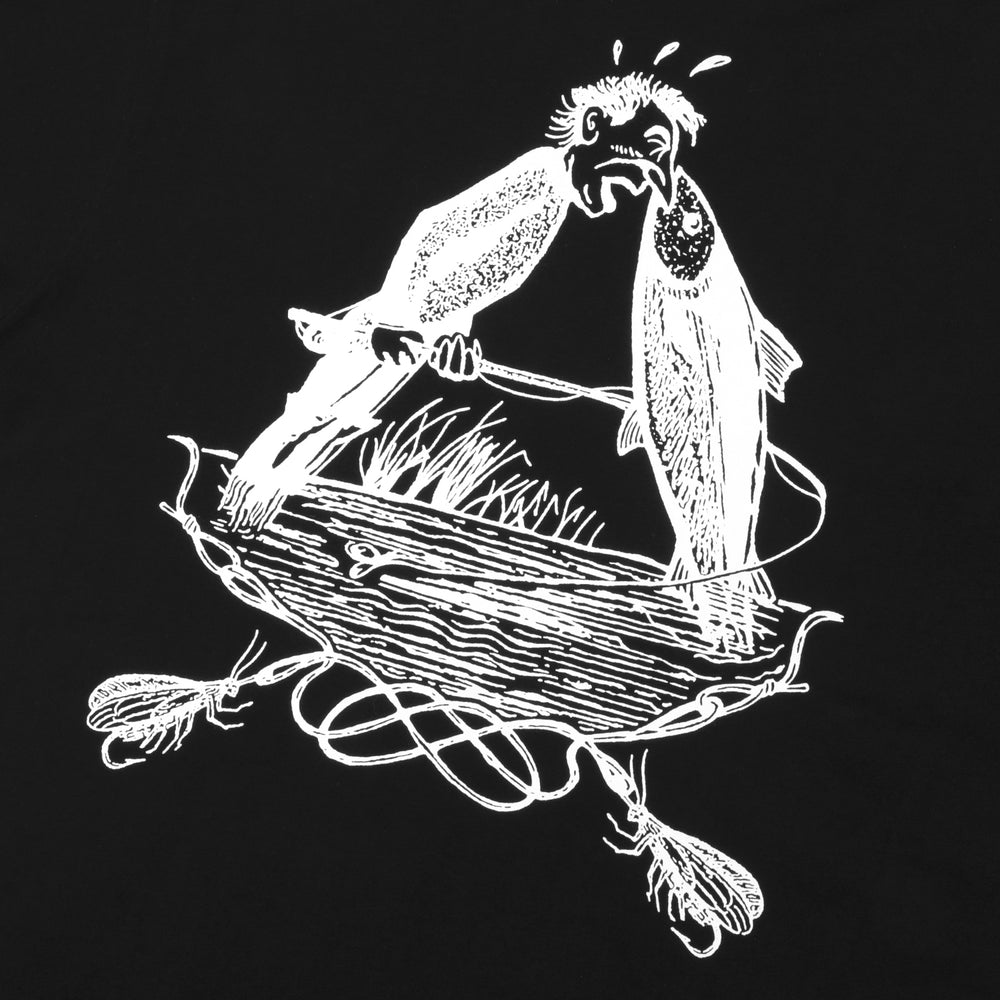 Passport Hook & Line TShirt, Black Beyond Skate