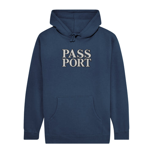 PASS PORT ネイビー フード付きパーカー 【公式通販】