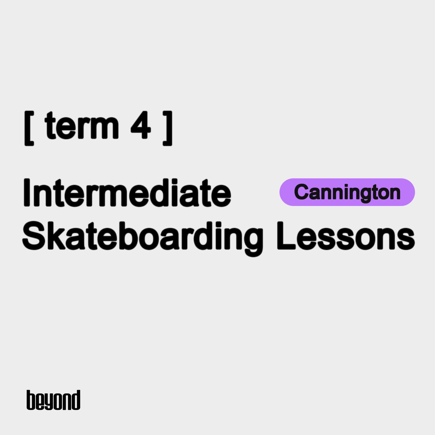 Intermediate - Cannington [Term 4]