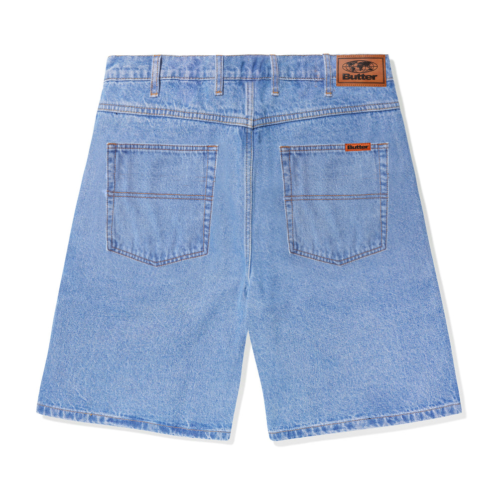 Butter Goods Baggy Denim Shorts Washed Indigo Beyond Skate