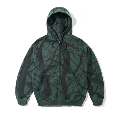 Bleach Waffle Zip-Thru Hood