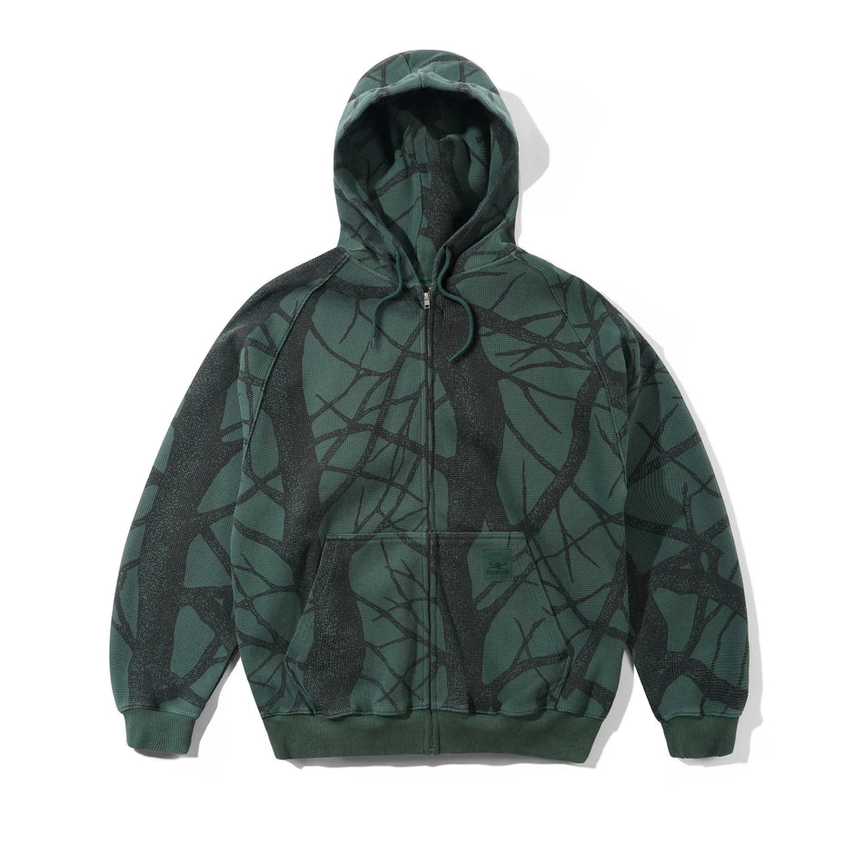 Bleach Waffle Zip-Thru Hood