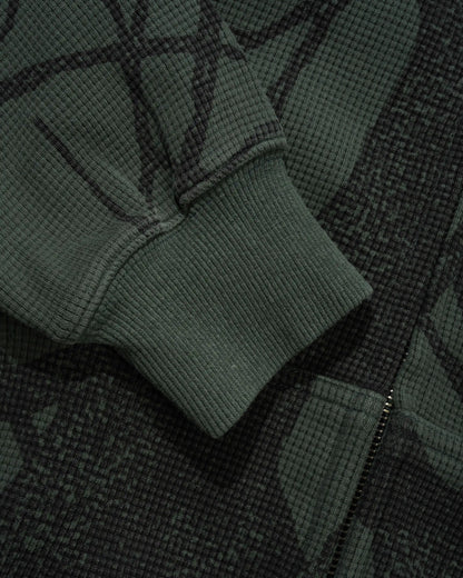 Bleach Waffle Zip-Thru Hood