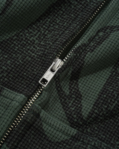 Bleach Waffle Zip-Thru Hood