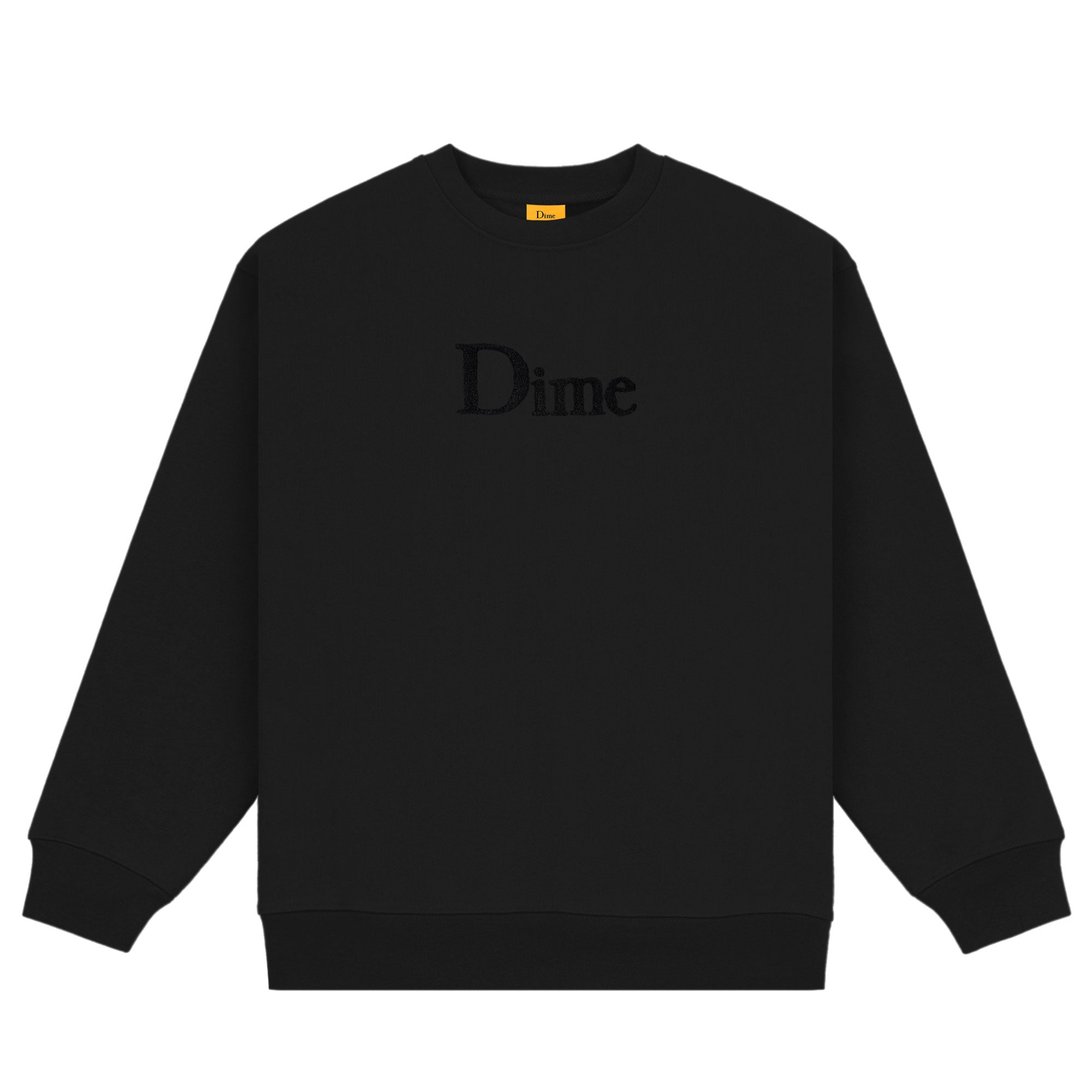 Dime Classic Logo Crewneck Black Beyond Skate
