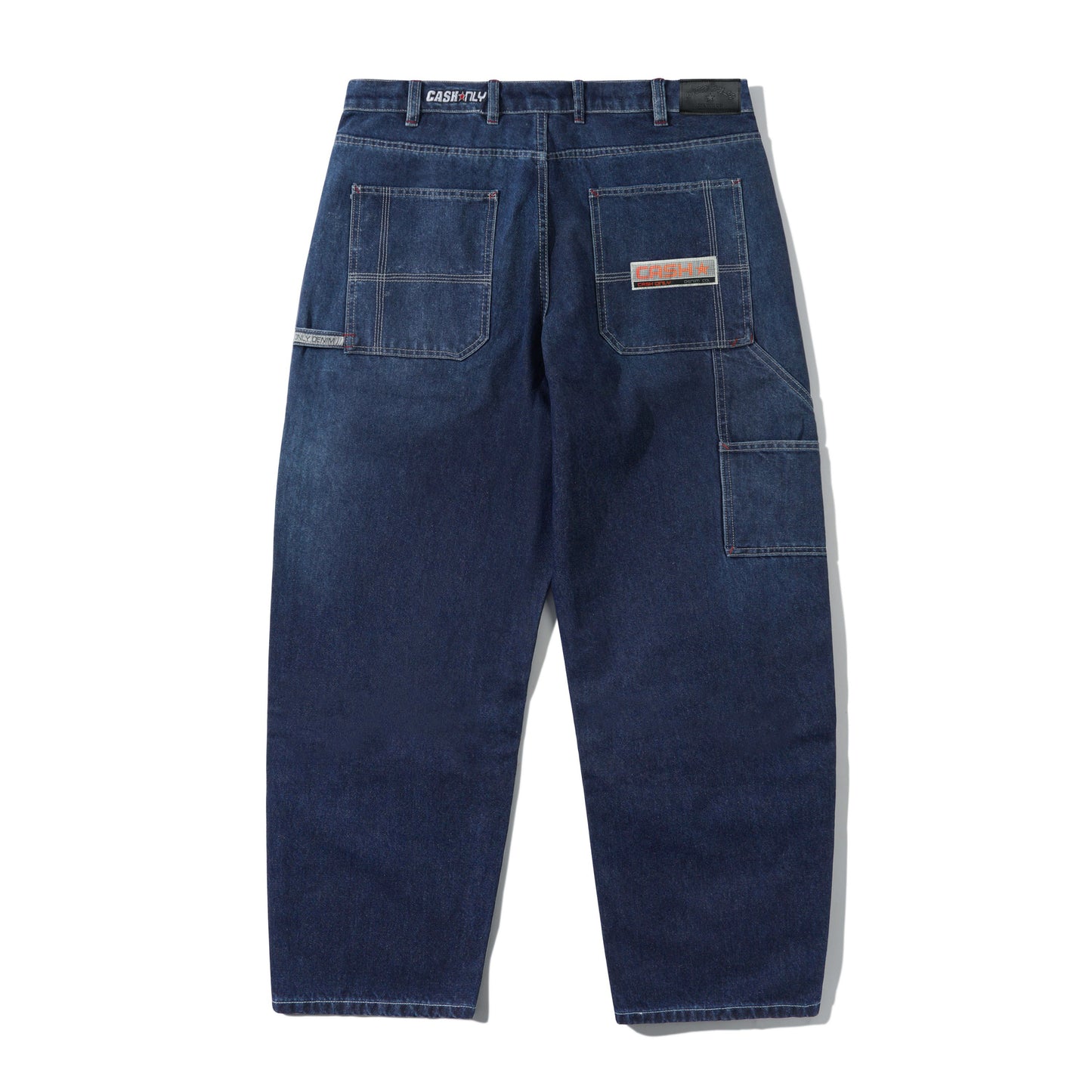 Distress Washed Slub Blue