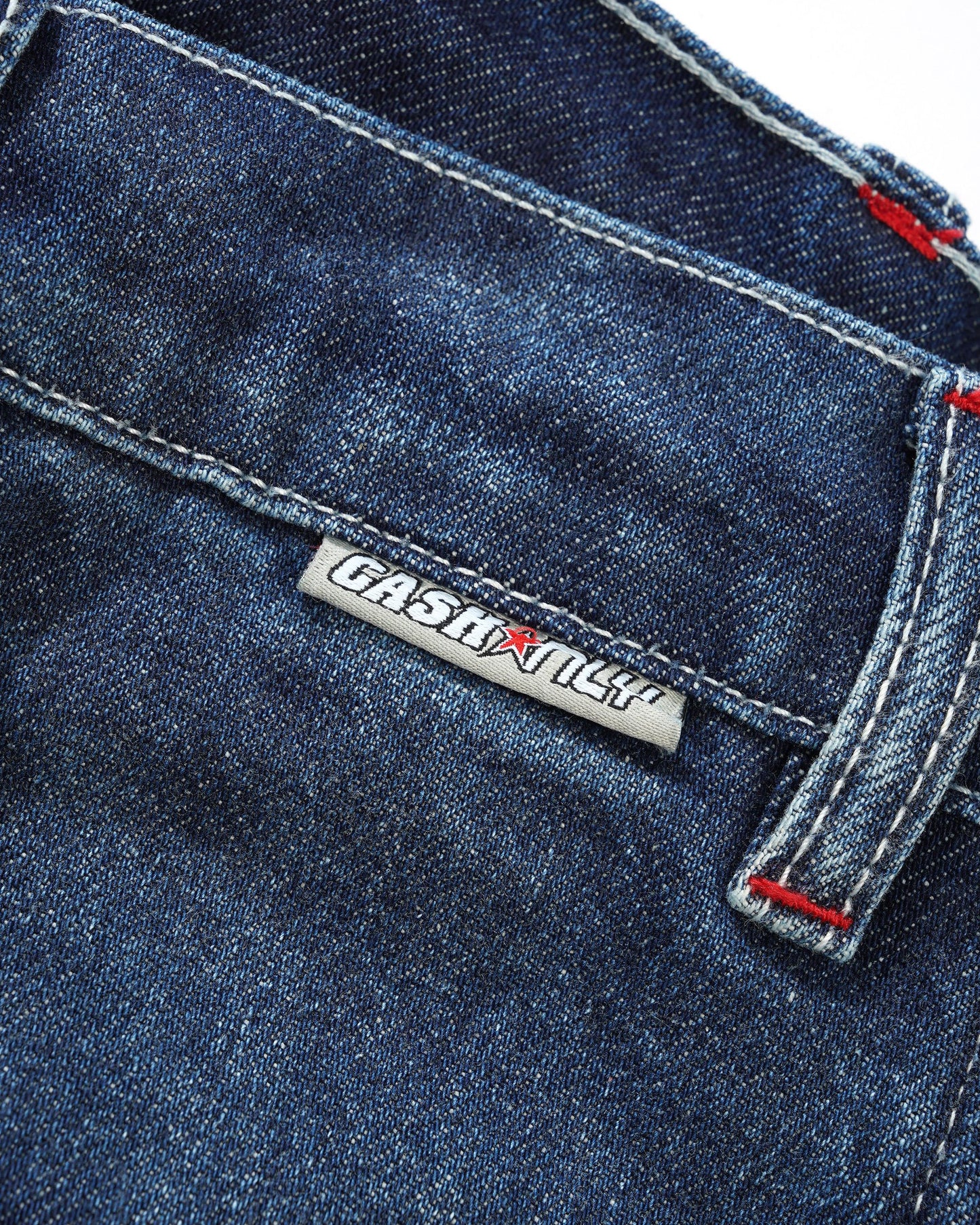 Distress Washed Slub Blue