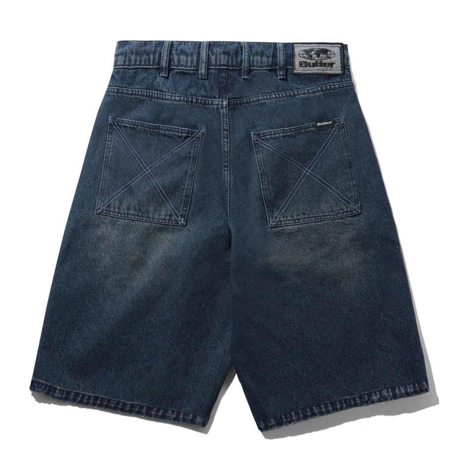 Distressed Big Denim Shorts
