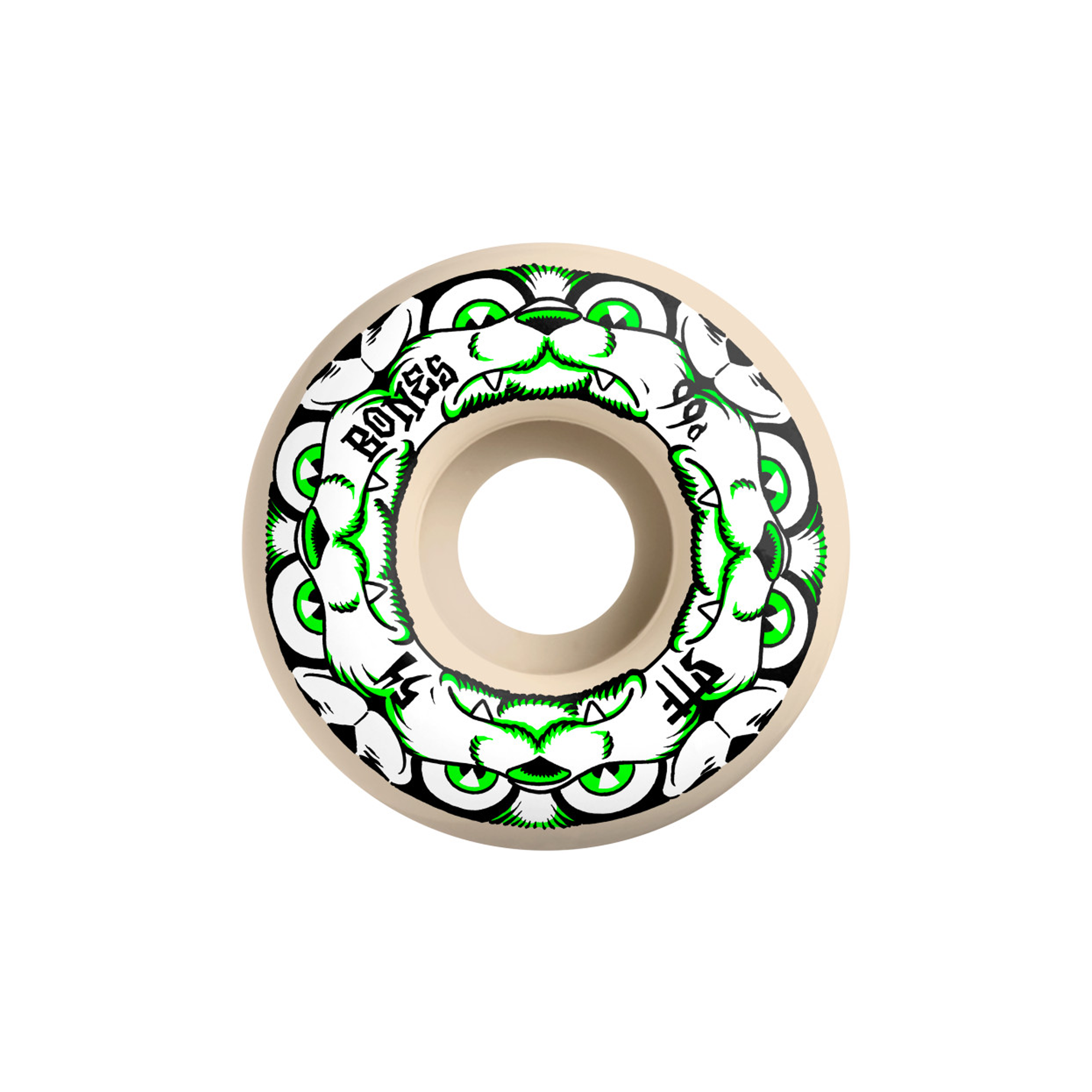 Bones Dog Night STF V4 99A Wheels, White Beyond Skate