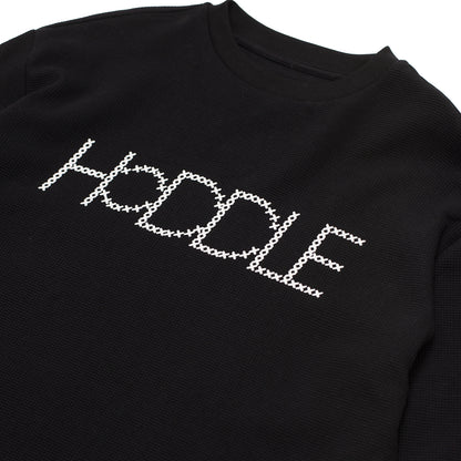Long Sleeve Waffle Knit T-Shirt