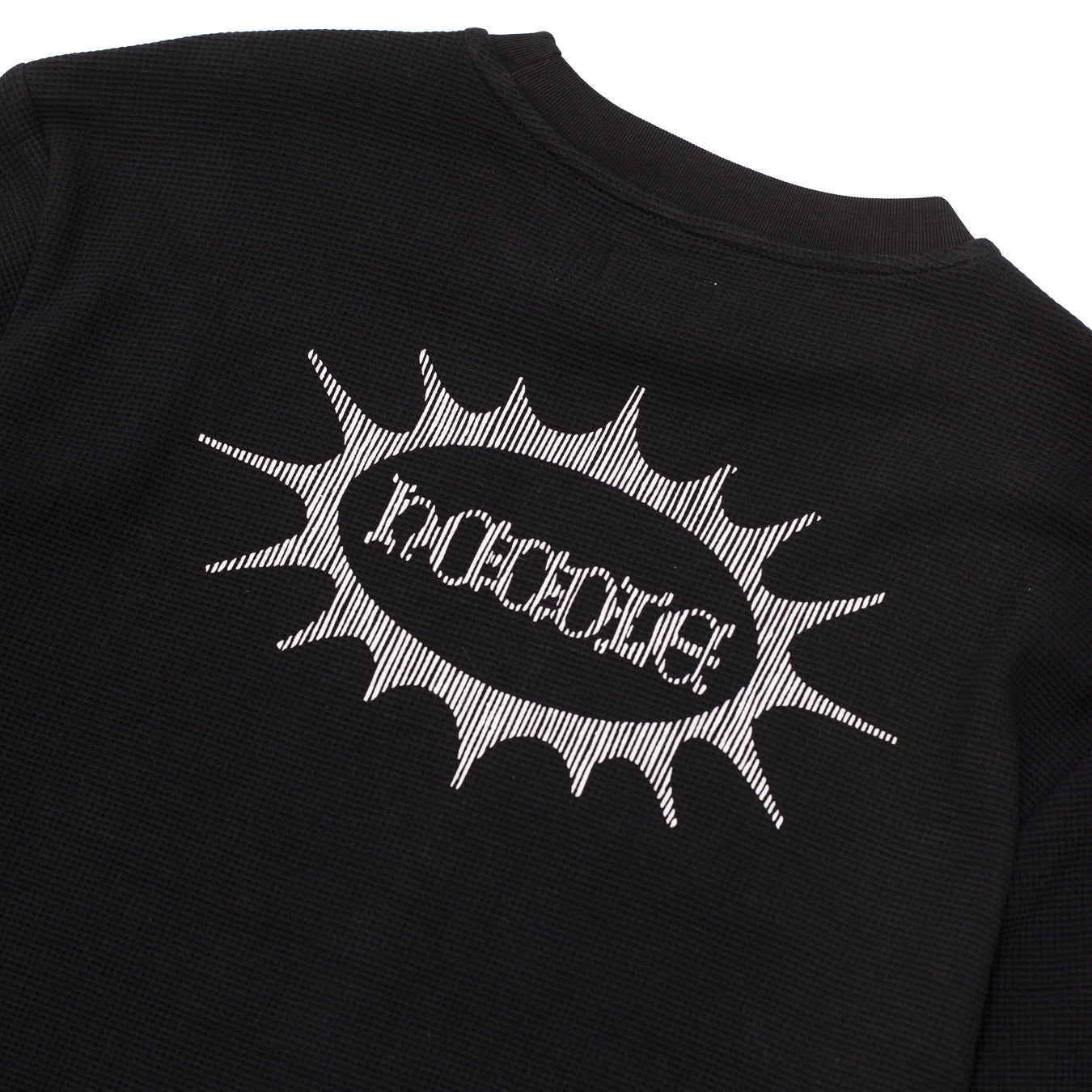 Long Sleeve Waffle Knit T-Shirt