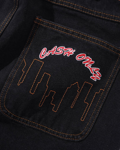 Logo Baggy Denim Jeans