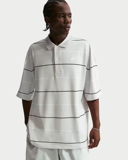Club Oversized Striped Polo Shirt
