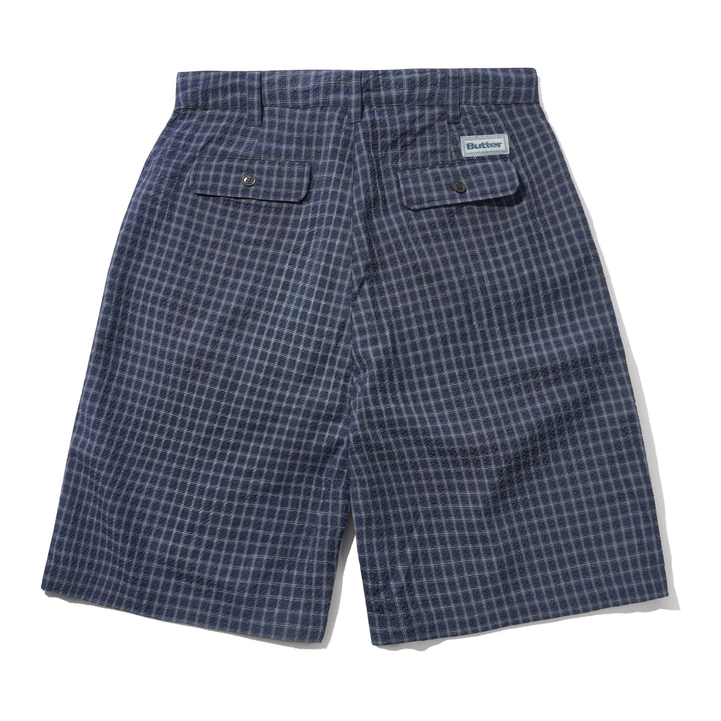 Seersucker Pleated Shorts