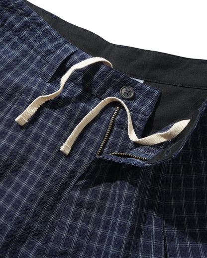 Seersucker Pleated Shorts
