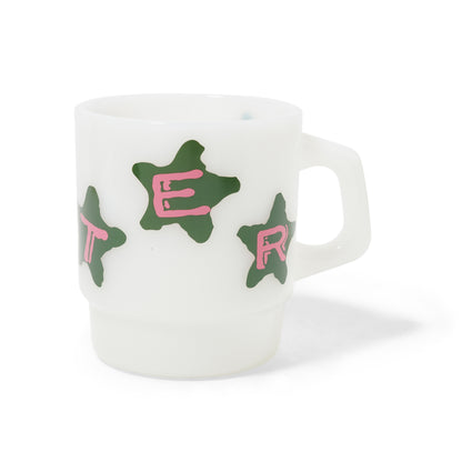 Stars Milk Glass