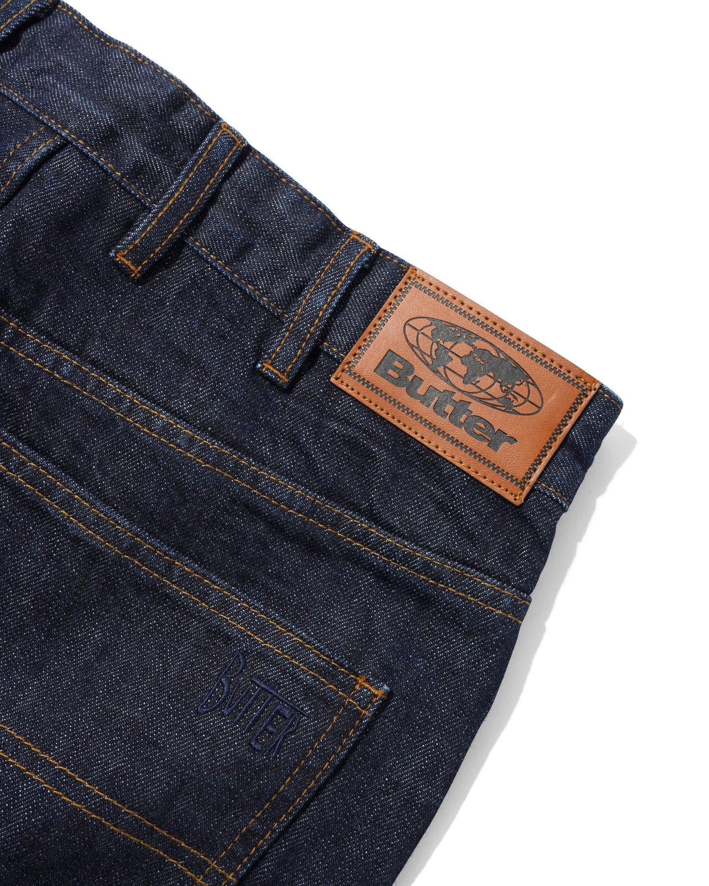 Straight Leg Denim Jeans