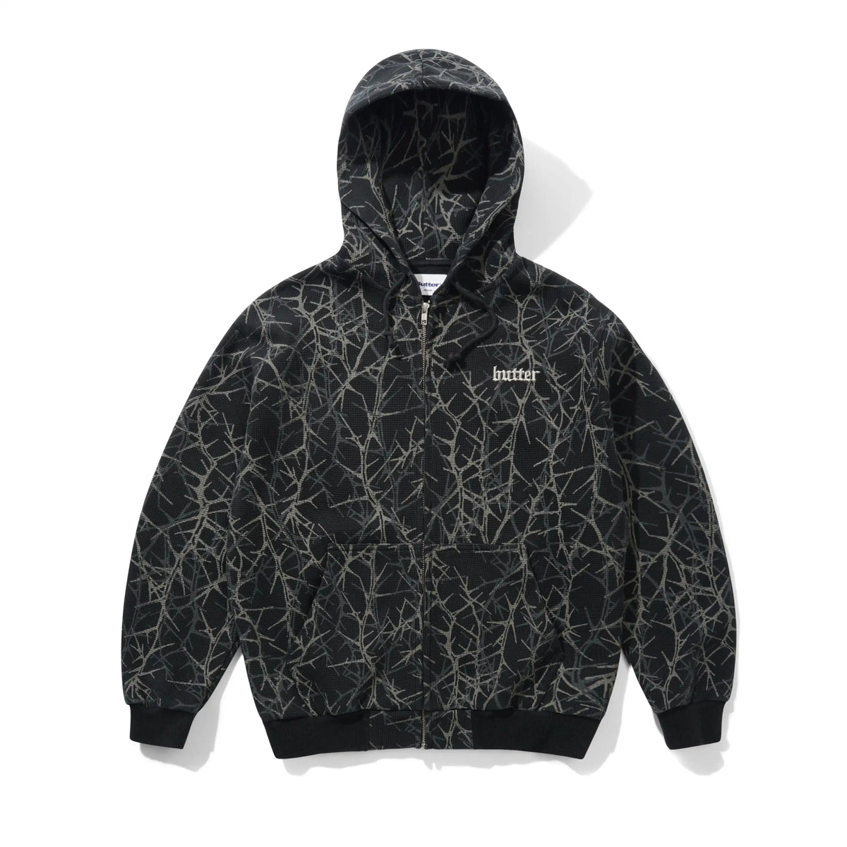 Thorn Camo Waffle Zip-Thru Hood