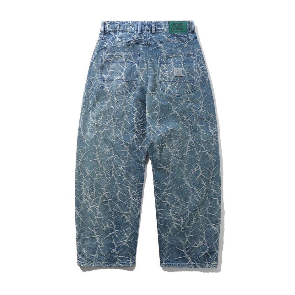 Thorn Camo Wide Cut Denim Jeans