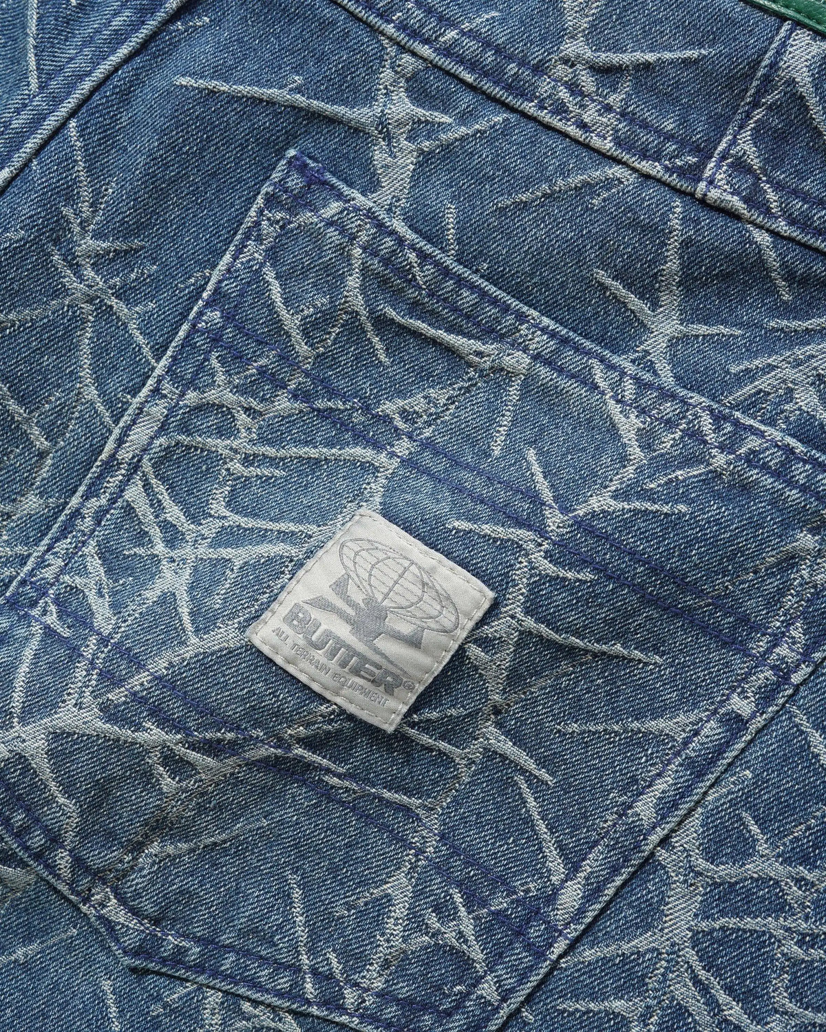 Thorn Camo Wide Cut Denim Jeans