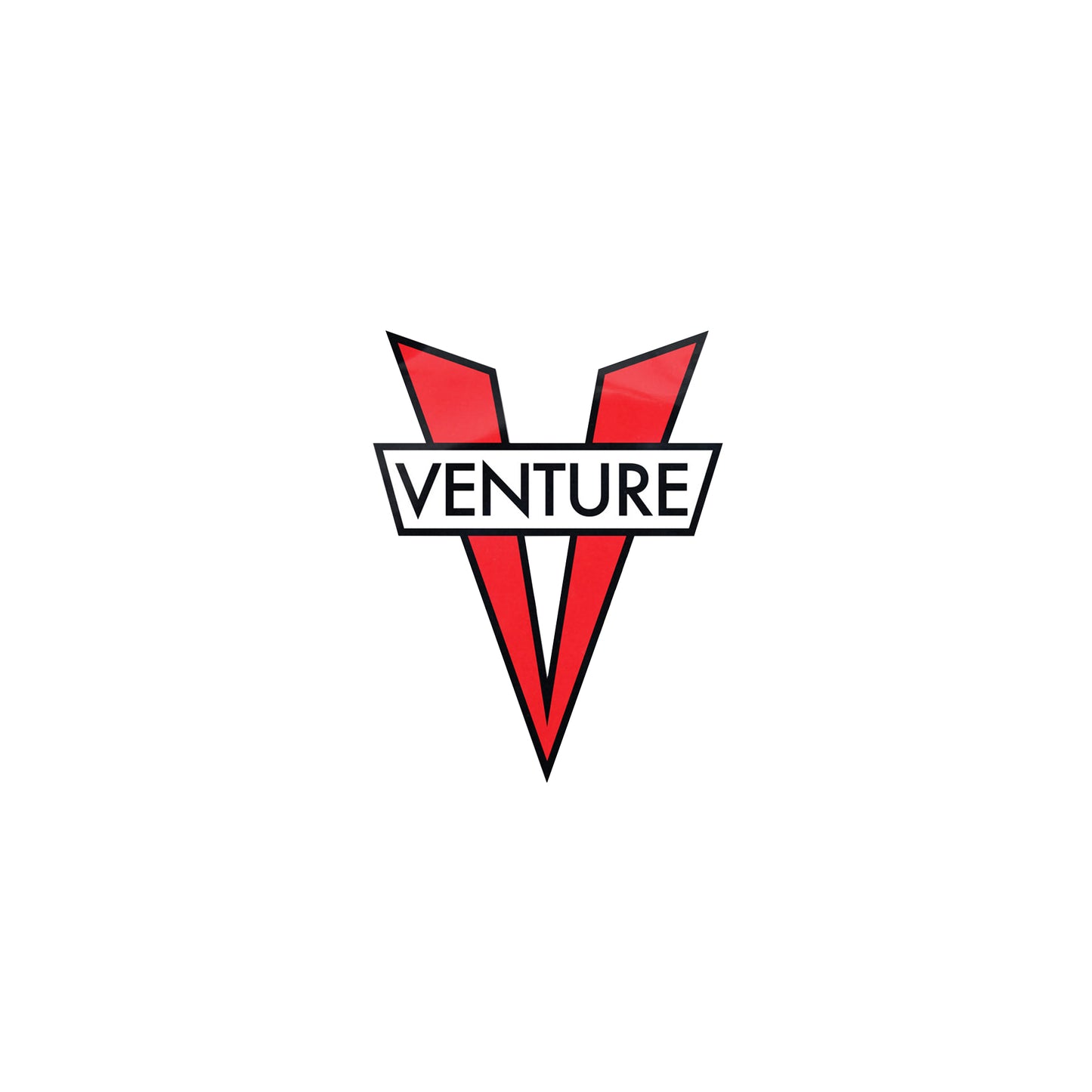V Die Cut Sticker