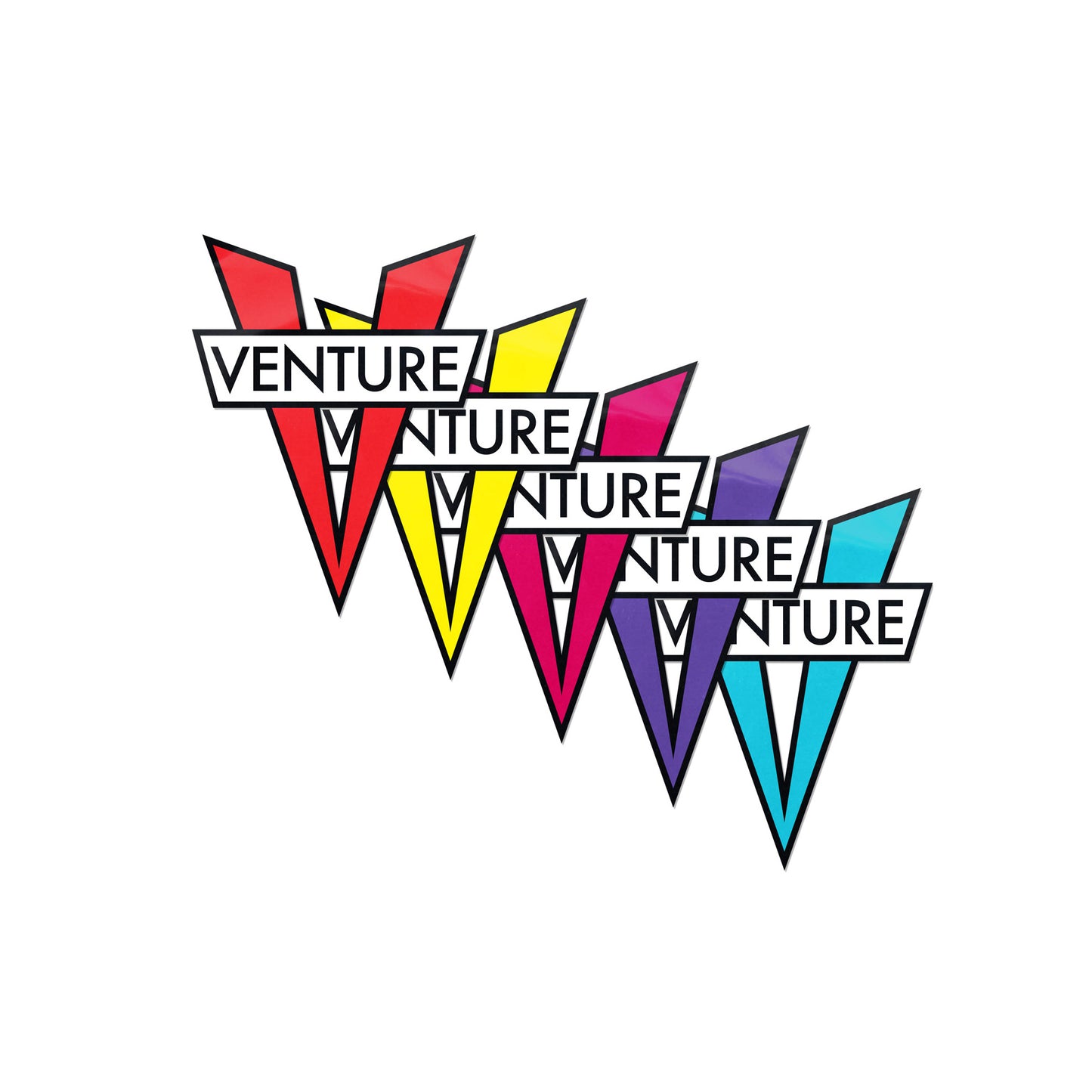 V Die Cut Sticker