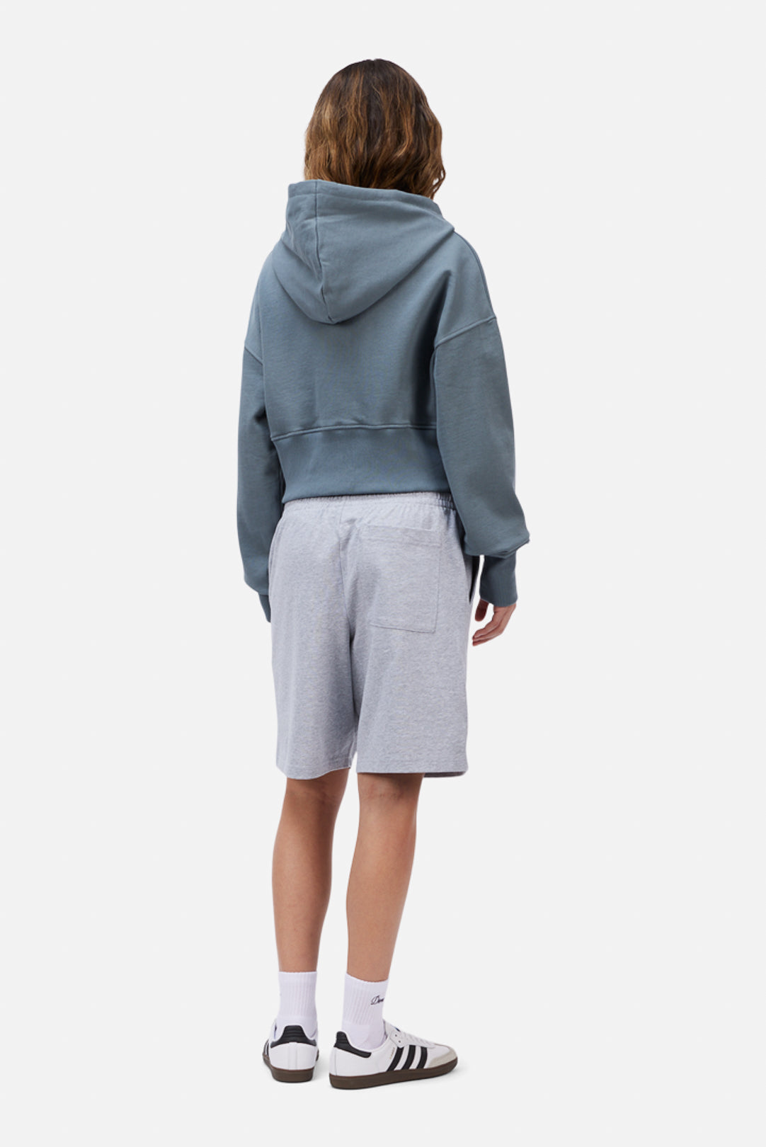 Womens Cropped Zip Hoodie