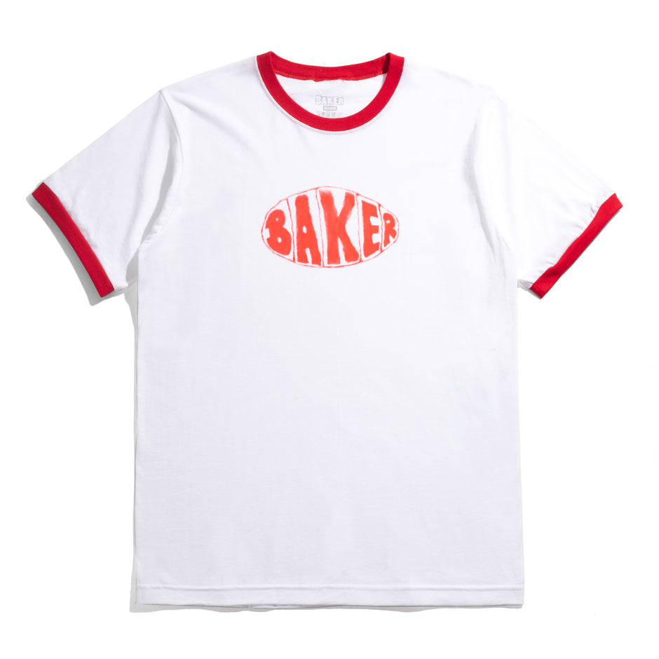 Sprayed Oval Ringer T-Shirt