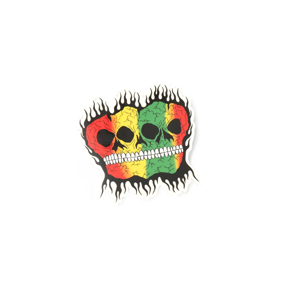 Rasta Skulls Sticker