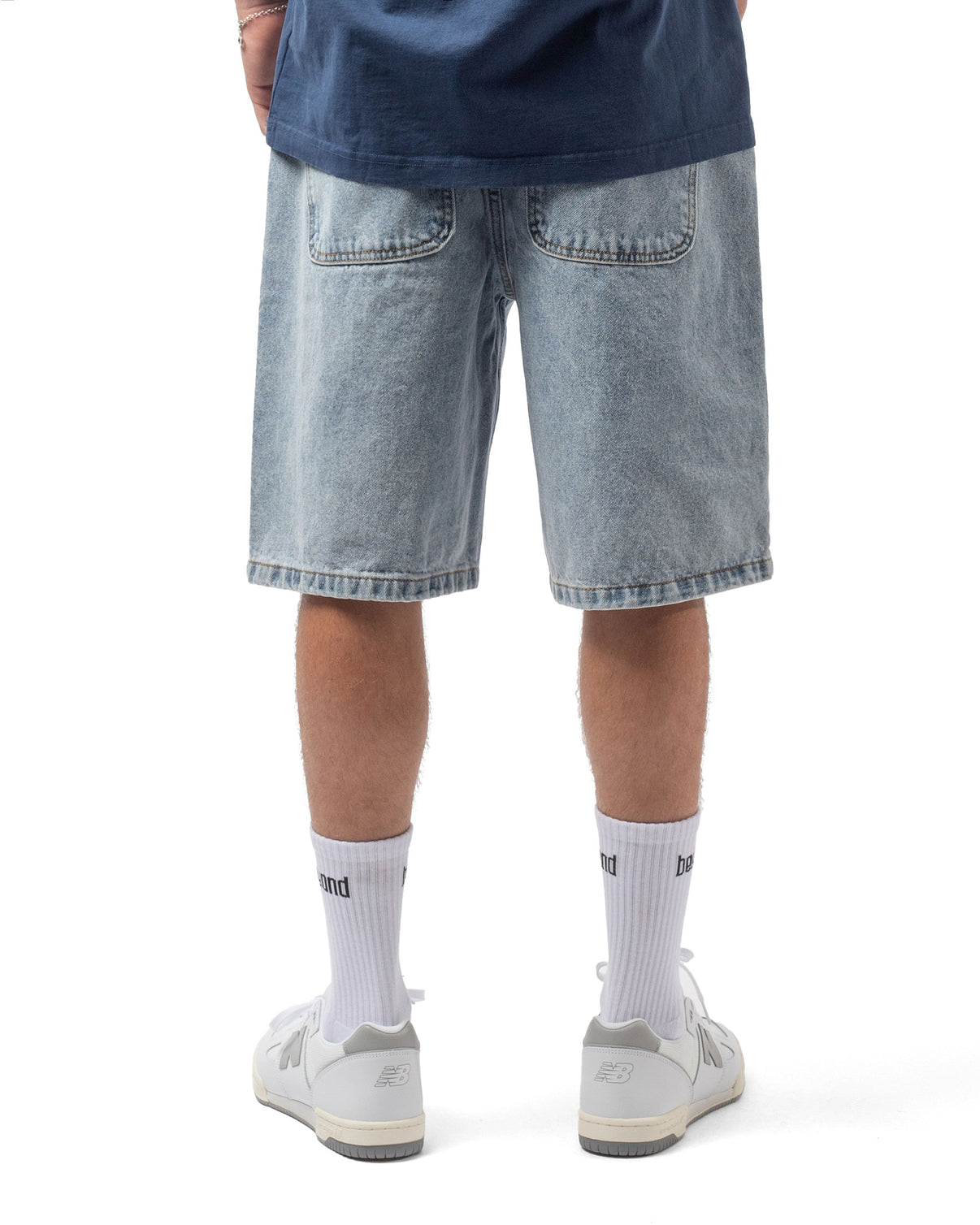 3/4 Skate Denim Jorts in Y2K Indigo main image 0