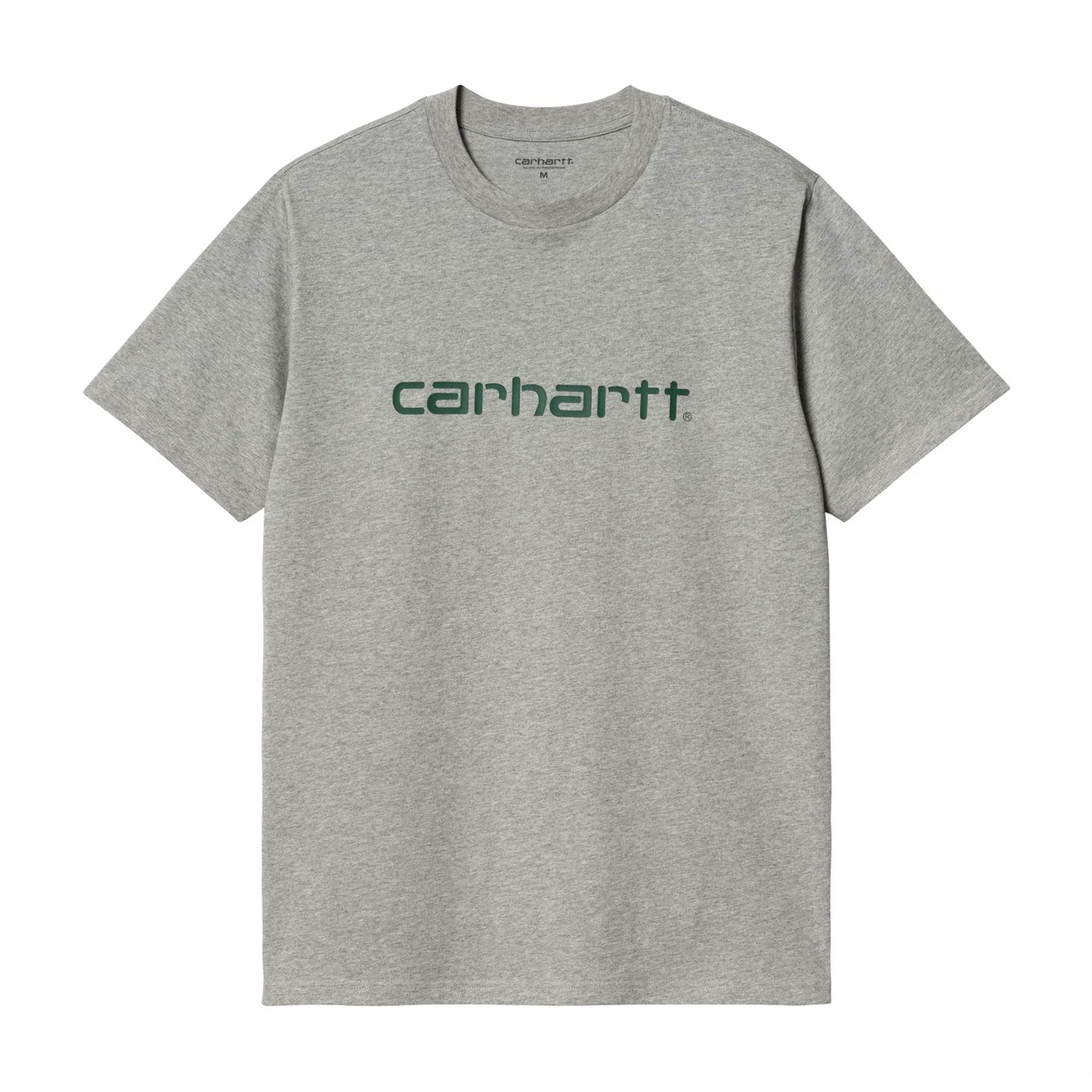 Carhartt WIP Script T Shirt Grey Heather Chervil Beyond Skate