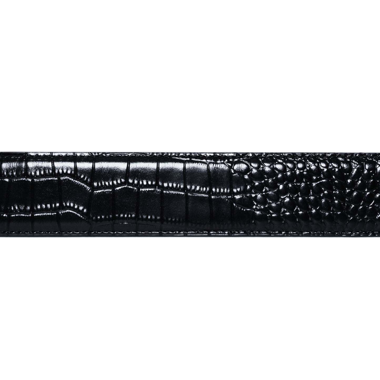 Croc Skin Leather Belt