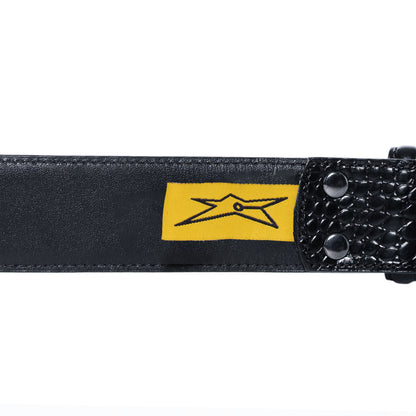 Croc Skin Leather Belt