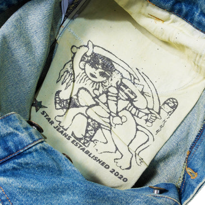 Faded C-Star Denim Shorts