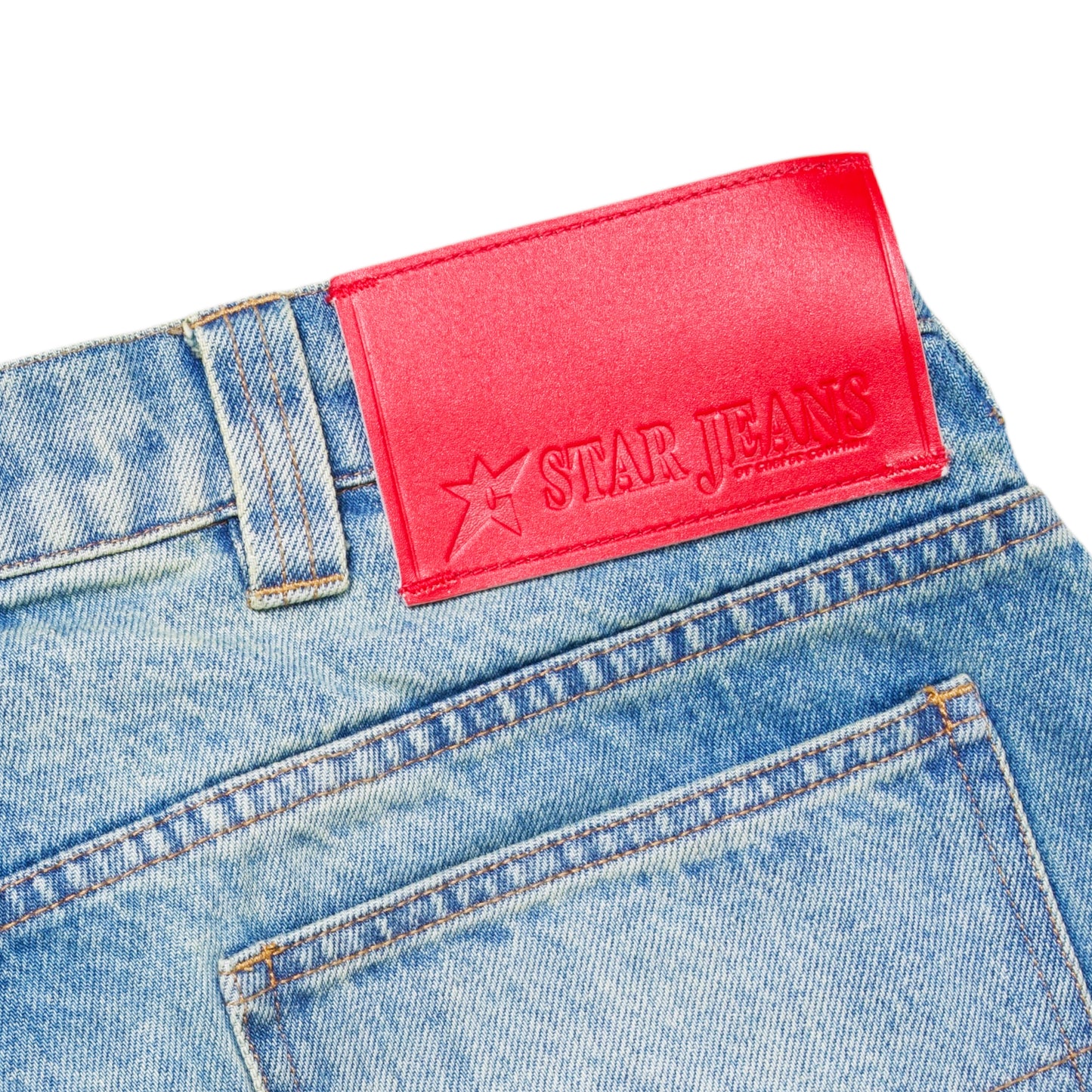 Faded C-Star Denim Shorts
