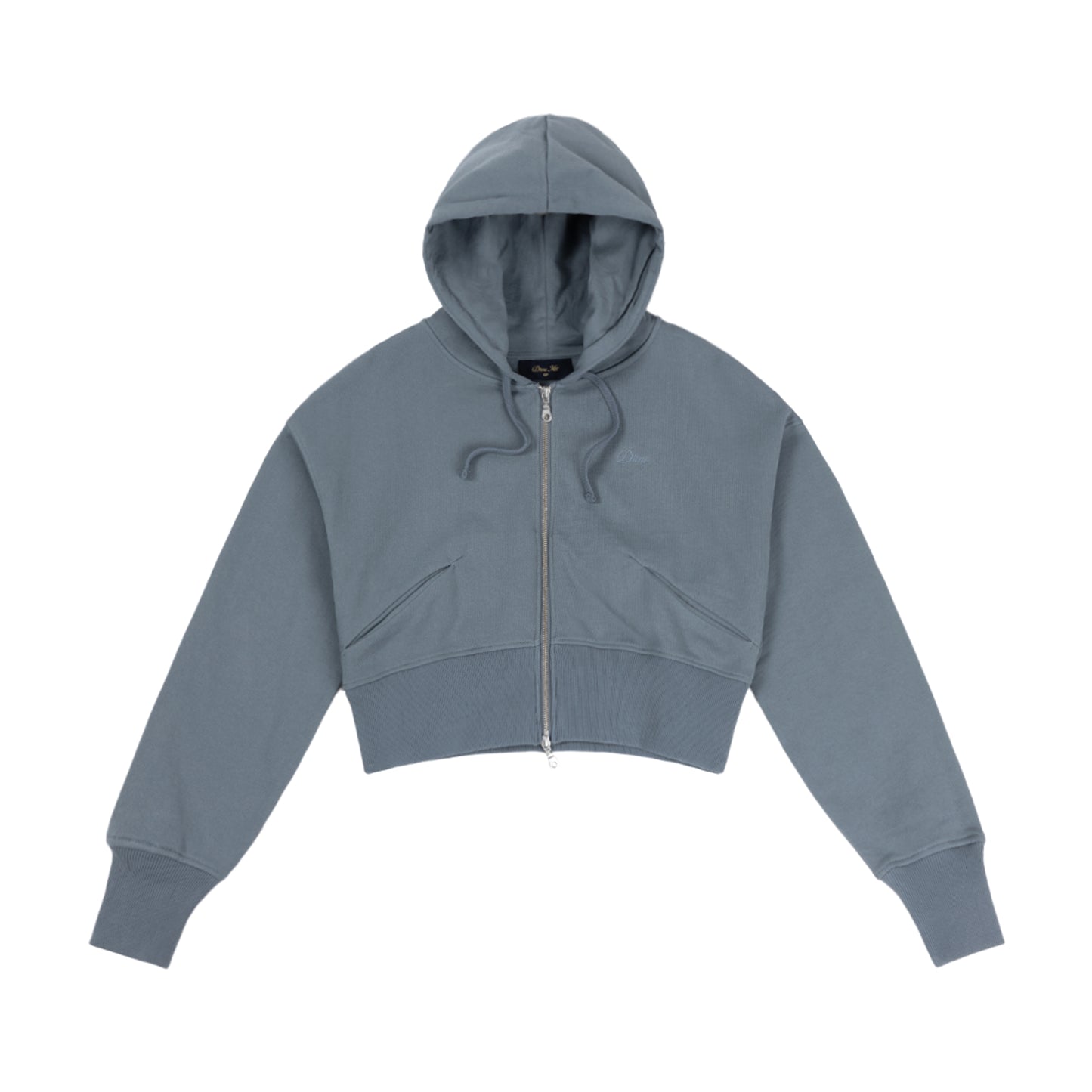 Womens Cropped Zip Hoodie