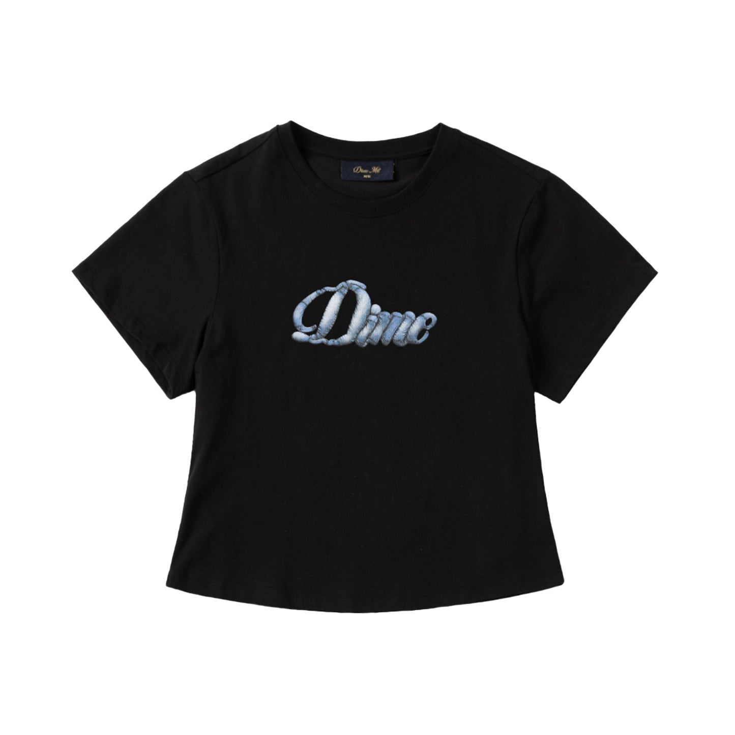 Womens Cursive Denim Tee
