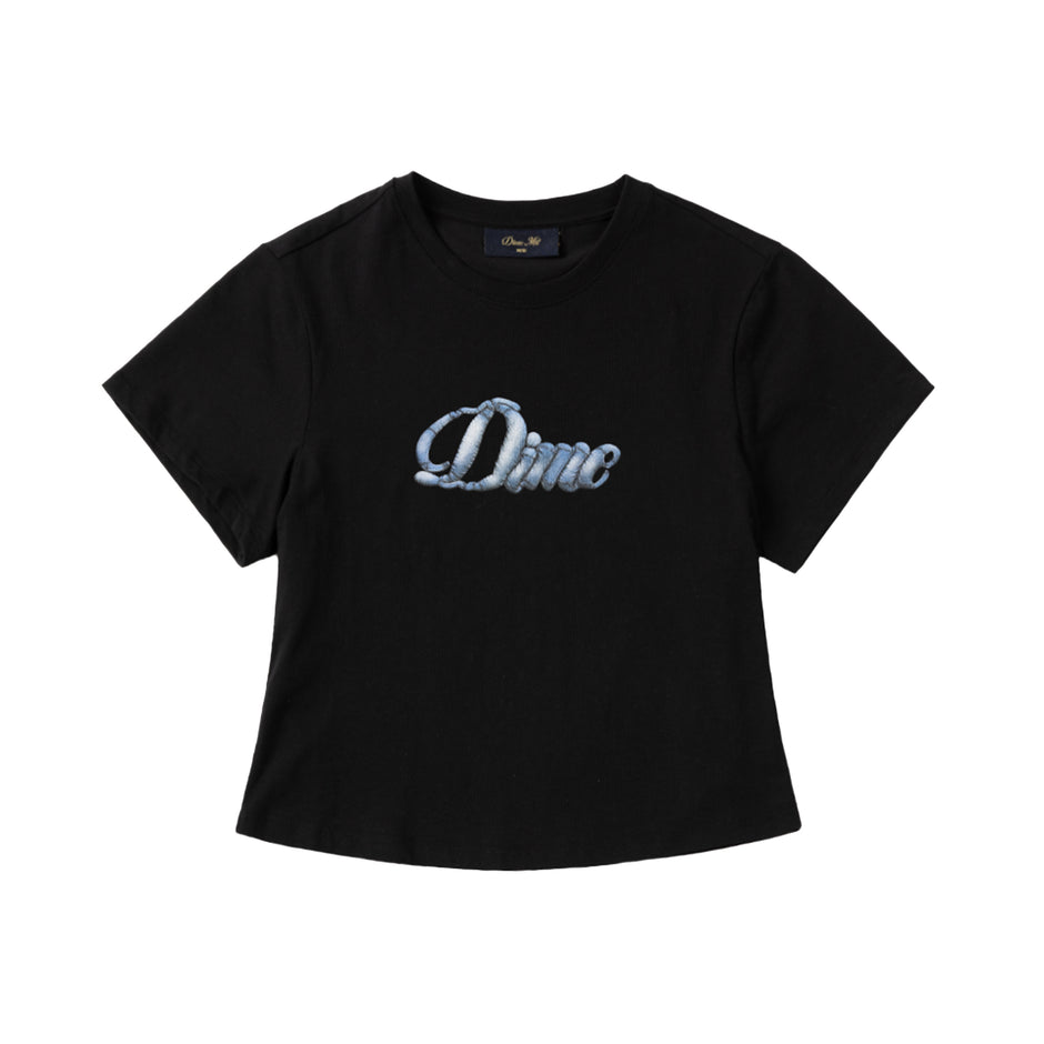Womens Cursive Denim Tee