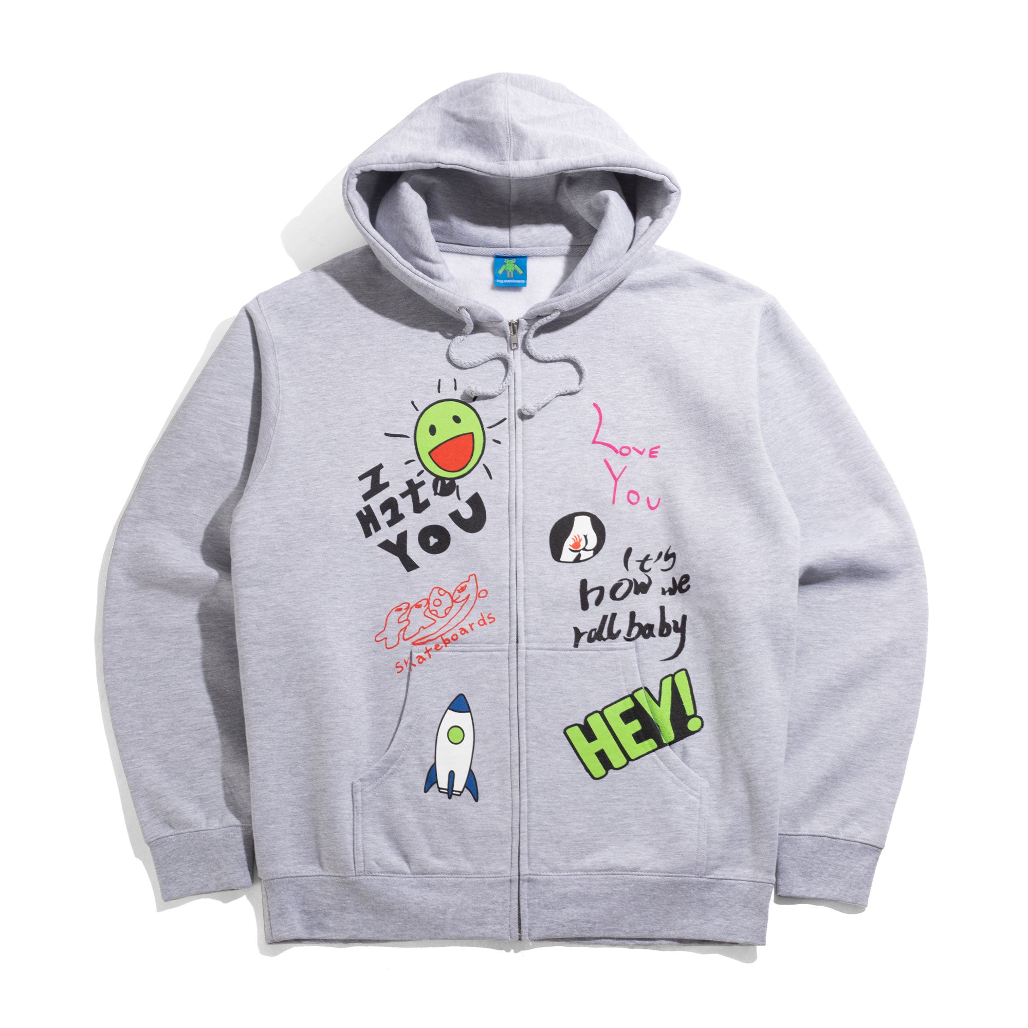 Frog Love / Hate Zip Hood – Beyond Skate
