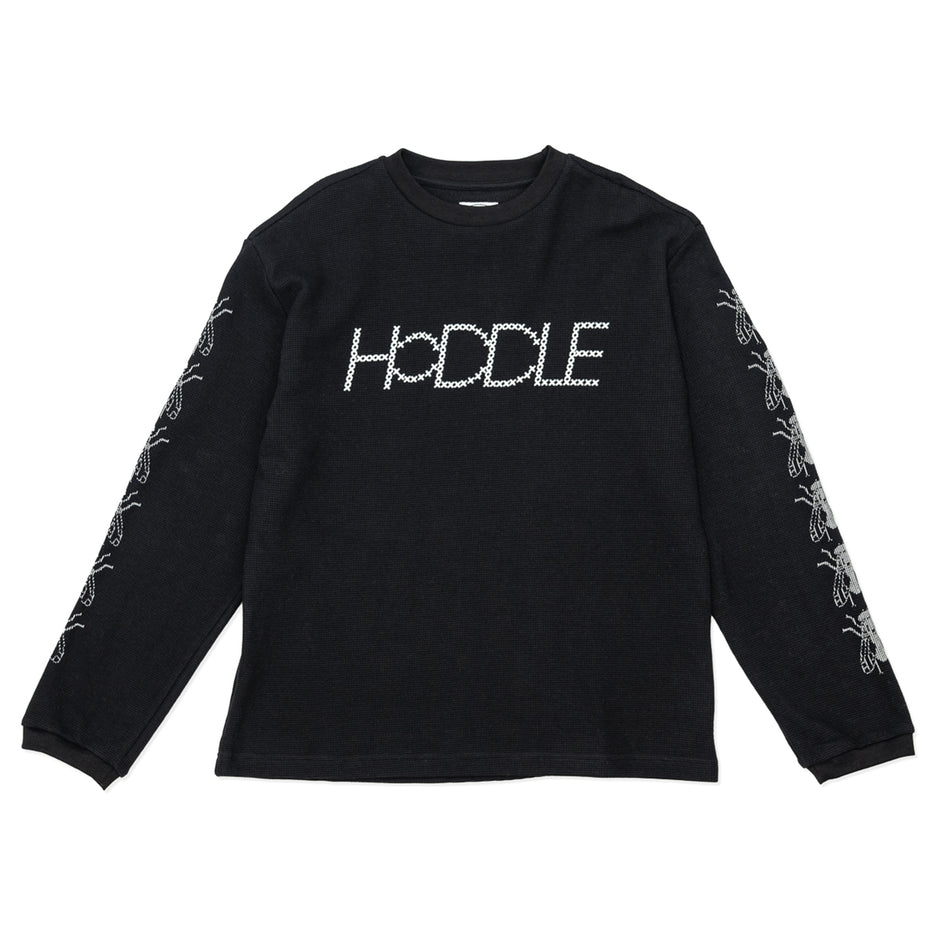 Long Sleeve Waffle Knit T-Shirt