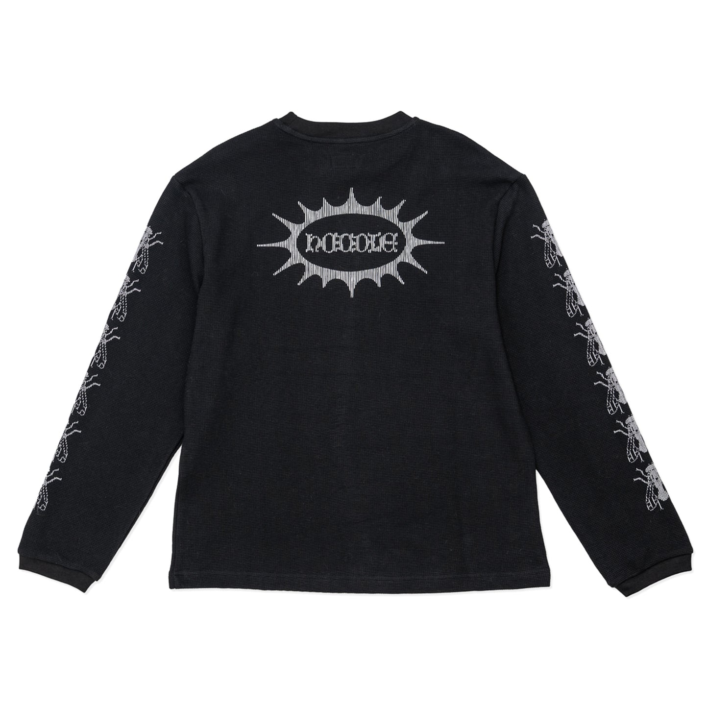 Long Sleeve Waffle Knit T-Shirt