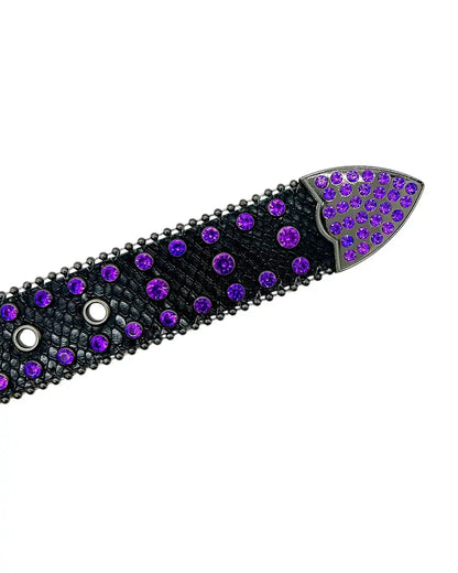Smile Rhinestone Belt