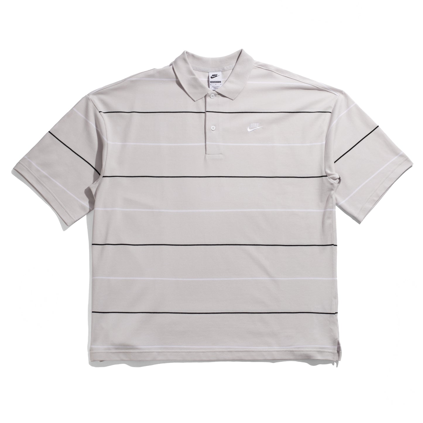 Club Oversized Striped Polo Shirt