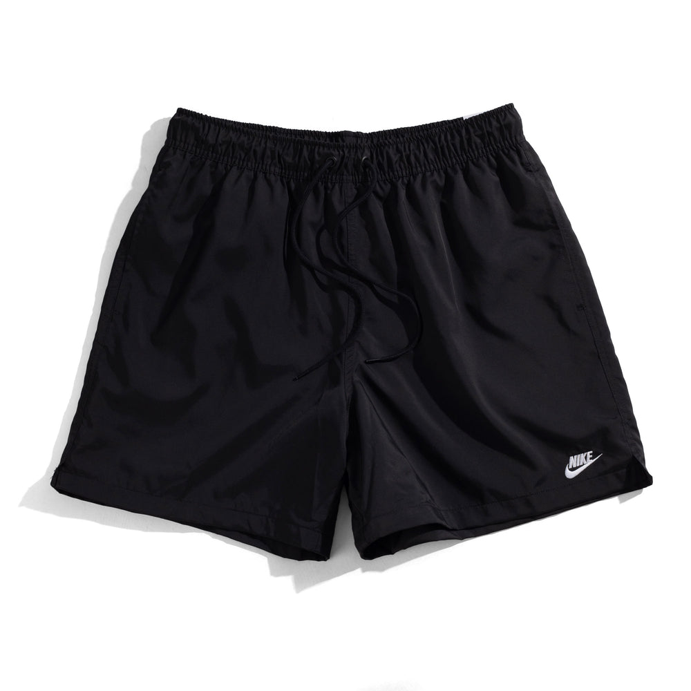 Nike Club Woven Flow Shorts Black White Beyond Skate